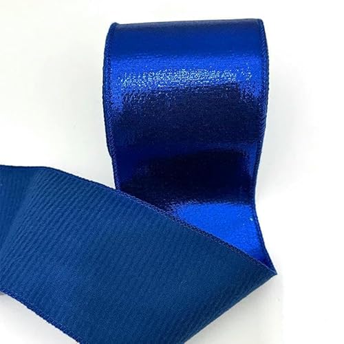 3 Zoll 75 mm buntes Glitzerband mit Draht, weicher, fester Stoff für Hochzeitsbedarf, Weihnachtsdekoration, 25 Yards/Rolle, blau, 75 mm, 25 Jahre 3 Zoll 75 mm buntes Glitzerband mit Draht, weicher, fester Stoff für Hochzeitsbedarf, Weihnachtsdekoration, 25 Yards/Rolle, blau, 75 mm, 25 Jahre von AYHTUD