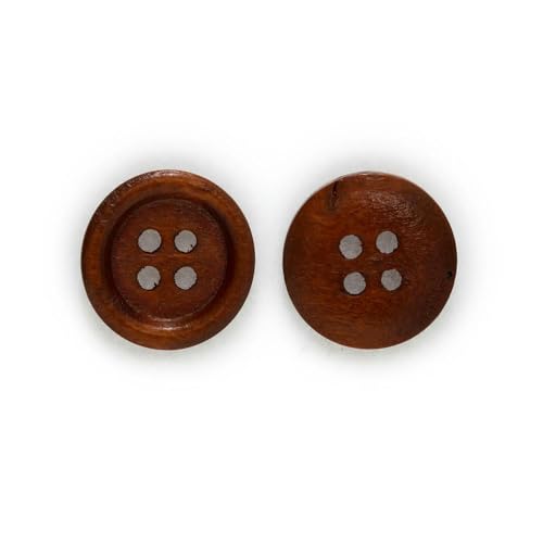 30/50 Stück 4-Loch-Holzknöpfe zum Nähen, Scrapbook, Kleidung, Basteln, Jacken, Blazer, Pullover, Handarbeitszubehör, 10–25 mm, Rot, Kaffee, 18 mm 30/50 Stück 4-Loch-Holzknöpfe zum Nähen, Scrapbook, Kleidung, Basteln, Jacken, Blazer, Pullover, Handarbeitszubehör, 10–25 mm, Rot, Kaffee, 18 mm von AYHTUD