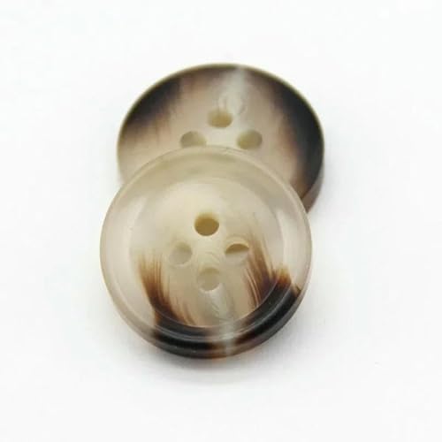 30 mm große Mantelknöpfe aus Kunstharz, Hornimitat, weiß, für Kleidung, Pullover, Anzug, Jacke, dekoratives Nähzubehör – Braun – 20 mm, 15 Stück 30 mm große Mantelknöpfe aus Kunstharz, Hornimitat, weiß, für Kleidung, Pullover, Anzug, Jacke, dekoratives Nähzubehör – Braun – 20 mm, 15 Stück von AYHTUD