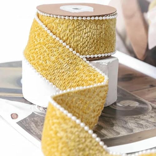 38 mm, 5 Yards, Samt-Chenille-Band mit Perlen für Haarschleifen, Clips, handgefertigte Kopfbedeckungen, Bastelhalsbänder, Nähzubehör, 10–38 mm, 5 Yards 38 mm, 5 Yards, Samt-Chenille-Band mit Perlen für Haarschleifen, Clips, handgefertigte Kopfbedeckungen, Bastelhalsbänder, Nähzubehör, 10–38 mm, 5 Yards von AYHTUD