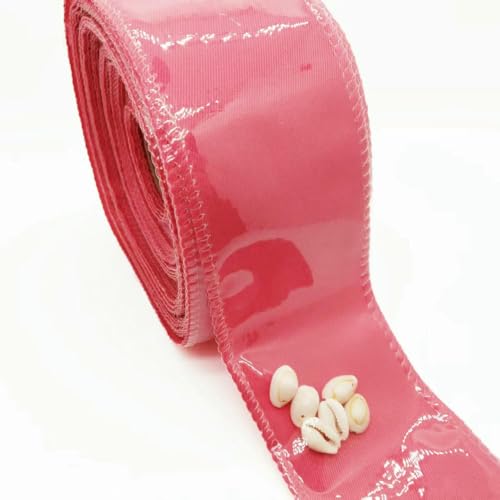 38 mm, 75 mm, 7,6 cm, mehrfarbig, transparent, PVC-Geleeband, ein- und doppellagig, 22,8 m/Rolle, 2 schockierende Pink-75 mm von AYHTUD