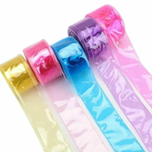 38 mm, 75 mm, 7,6 cm, mehrfarbig, transparent, PVC-Geleeband, ein- und doppellagig, 22,8 m/Rolle, 5 lila, 75 mm 38 mm, 75 mm, 7,6 cm, mehrfarbig, transparent, PVC-Geleeband, ein- und doppellagig, 22,8 m/Rolle, 5 lila, 75 mm von AYHTUD