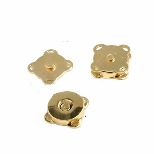 3Sets Magnetische Druckknöpfe Verschluss Verschluss Knopf Pflaume Magnetverschlüsse Schnalle Handtasche Geldbörse Brieftasche Kleidung Nähen DIY Handwerk 10/15/1 von AYHTUD