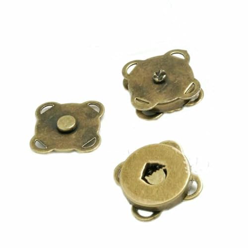 3Sets Magnetische Druckknöpfe Verschluss Verschluss Knopf Pflaume Magnetverschlüsse Schnalle Handtasche Geldbörse Geldbörse Kleidung Nähen DIY Basteln 10/15/18mm von AYHTUD