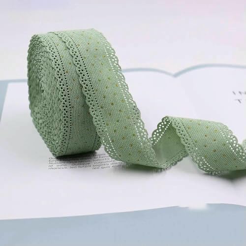 4,5 m Cord-Spitzenband mit goldenen Punkten, 3,8 cm, zum Nähen, Basteln, Haarschleifen, Clips, Verpacken, Zubehör, Hochzeit, M-211008-1882, lang, 4,5 m 4,5 m Cord-Spitzenband mit goldenen Punkten, 3,8 cm, zum Nähen, Basteln, Haarschleifen, Clips, Verpacken, Zubehör, Hochzeit, M-211008-1882, lang, 4,5 m von AYHTUD