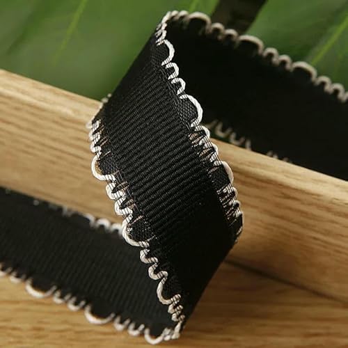 4,5 m Kantenband, Ripsband mit feinen Schlaufen zum Nähen von Kleidung, Verpacken, DIY-Haarschleifen, Hutdekor, Bastelbedarf, Schwarz, 16 mm, 4,5 m 4,5 m Kantenband, Ripsband mit feinen Schlaufen zum Nähen von Kleidung, Verpacken, DIY-Haarschleifen, Hutdekor, Bastelbedarf, Schwarz, 16 mm, 4,5 m von AYHTUD