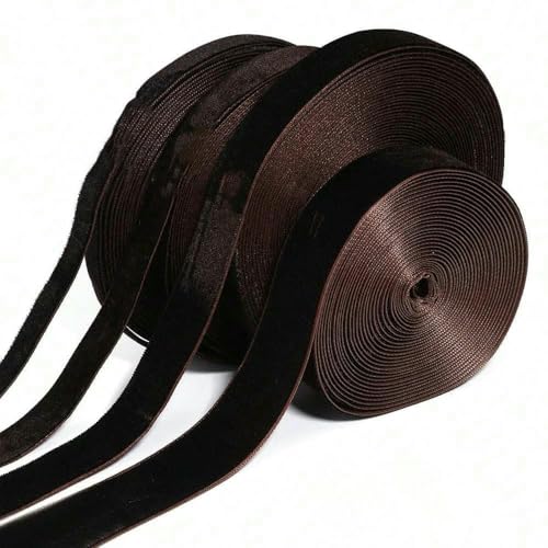 4,5 m dunkelbraunes 10–25 mm Samtband für Hochzeitsdekoration, Geschenkbänder, DIY-Haarschleifen, Party-DIY-Dekorationen-NCD056-1 cm 4,5 m dunkelbraunes 10–25 mm Samtband für Hochzeitsdekoration, Geschenkbänder, DIY-Haarschleifen, Party-DIY-Dekorationen-NCD056-1 cm von AYHTUD