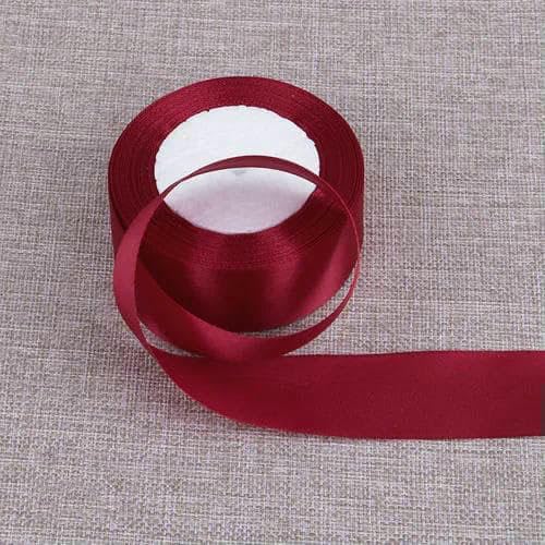 4 cm Seidensatinbänder, 22 Meter/Los, Weihnachten, Halloween, Hochzeit, Geburtstagsfeier, Geschenkband, DIY, handgefertigter Bastelstoff, Burgunderrot, 22 Meter Länge 4 cm Seidensatinbänder, 22 Meter/Los, Weihnachten, Halloween, Hochzeit, Geburtstagsfeier, Geschenkband, DIY, handgefertigter Bastelstoff, Burgunderrot, 22 Meter Länge von AYHTUD