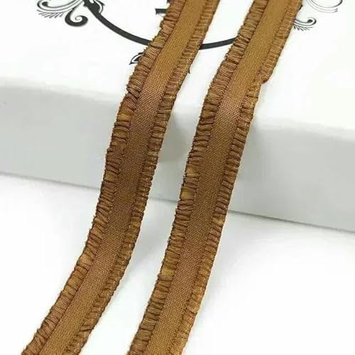 5/10/20/45 Yards Bunte Gummibänder 13,0 mm Stretchband zum Nähen von Unterwäsche, BH-Trägern, Gummiband, dekorative Spitzenbesätze-10Kaffee-13,0 mm-10 Yards von AYHTUD