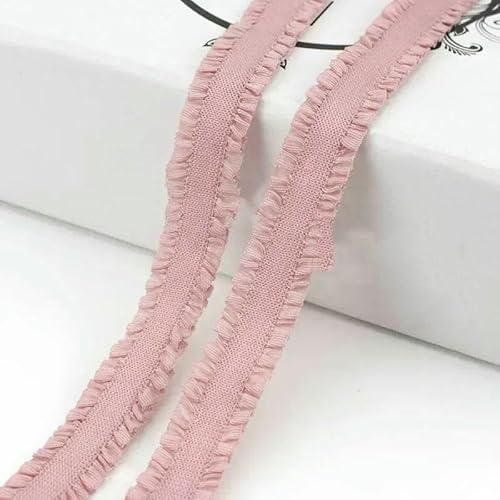 5/10/20/45 Yards Bunte Gummibänder 13,0 mm Stretchband zum Nähen von Unterwäsche, BH-Trägern, Gummiband, dekorative Spitzenbesätze-20KoreanPink-13,0 mm-20 Yards von AYHTUD