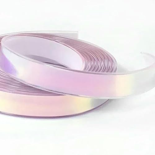 5/10 m, 12 mm, flache Silikonschnur, glänzendes Lederband, Schlüsselanhänger, Schmuck, Dekoration, Band, DIY-Nähzubehör, Hellrosa, 12 mm, 10 Meter von AYHTUD