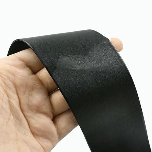 5/10 m, 3–50 mm, schwarzes Lederband, Säumen, weiche PU-Spitzenschnur, Schmuckdekoration, Seil, Kleidung, Kantenstreifen, Nähen, Gurtbänder, 50 mm, 10 Meter von AYHTUD