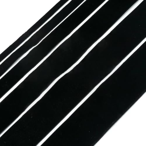 5–10 Yards/Rolle Samtbänder, schwarz, weinrot, einseitig beflocktes Gurtband für DIY-Weihnachtsbasteleien, Verpackungsdekorationen, Schwarz, 32 mm, 5 Yards 5–10 Yards/Rolle Samtbänder, schwarz, weinrot, einseitig beflocktes Gurtband für DIY-Weihnachtsbasteleien, Verpackungsdekorationen, Schwarz, 32 mm, 5 Yards von AYHTUD