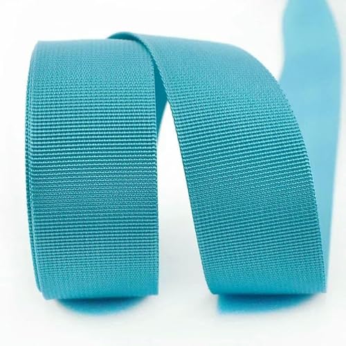5 Meter 20/25/32/38/50 mm Nylon-Gurtband für Riemen, Rucksack, Band, DIY-Tasche, Schrägband, Nähzubehör, Himmelblau, 50 mm von AYHTUD