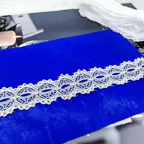 5 Meter weißes und schwarzes Spitzenband, verschiedene Blumenbesätze zum Verpacken, für Weihnachtshochzeitsdekoration, Basteln, Nähzubehör – weiße Spitze – 02 5 Meter weißes und schwarzes Spitzenband, verschiedene Blumenbesätze zum Verpacken, für Weihnachtshochzeitsdekoration, Basteln, Nähzubehör – weiße Spitze – 02 von AYHTUD