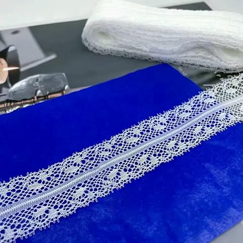 5 Meter weißes und schwarzes Spitzenband, verschiedene Blumenbesätze zum Verpacken, für Weihnachtshochzeitsdekoration, Basteln, Nähzubehör – weiße Spitze – 03 5 Meter weißes und schwarzes Spitzenband, verschiedene Blumenbesätze zum Verpacken, für Weihnachtshochzeitsdekoration, Basteln, Nähzubehör – weiße Spitze – 03 von AYHTUD