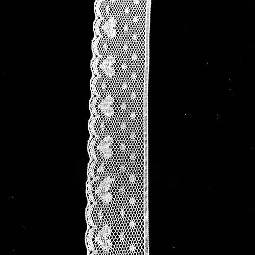 5 Meter weißes und schwarzes Spitzenband, verschiedene Blumenbesätze zum Verpacken, für Weihnachtshochzeitsdekoration, Basteln, Nähzubehör – weiße Spitze – 07 5 Meter weißes und schwarzes Spitzenband, verschiedene Blumenbesätze zum Verpacken, für Weihnachtshochzeitsdekoration, Basteln, Nähzubehör – weiße Spitze – 07 von AYHTUD