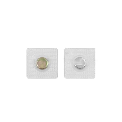 5 Paar unsichtbare, versteckte Metall-Magnetdruckknöpfe aus PVC, unsichtbarer Näh-Magnetverschluss für Handtaschen und Kleidung, 10 mm (rund) von AYHTUD