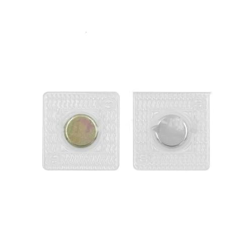 5 Paar unsichtbare, versteckte Metall-Magnetdruckknöpfe aus PVC, unsichtbarer Näh-Magnetverschluss für Handtaschen und Kleidung, 13,0 mm (rund) von AYHTUD