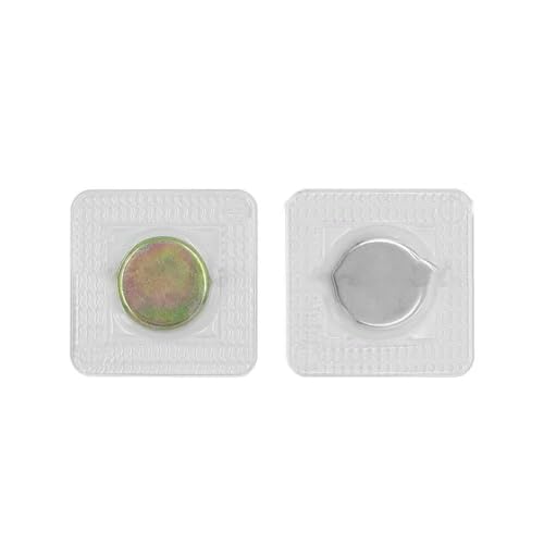 5 Paar unsichtbare, versteckte Metall-Magnetdruckknöpfe aus PVC, unsichtbarer Näh-Magnetverschluss für Handtaschen und Kleidung, 17 mm (rund) von AYHTUD