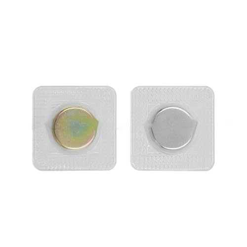 5 Paar unsichtbare, versteckte Metall-Magnetdruckknöpfe aus PVC, unsichtbarer Näh-Magnetverschluss für Handtaschen und Kleidung, 18 mm (rund) von AYHTUD