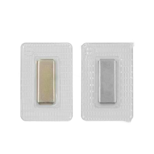 5 Paar unsichtbare, versteckte Metall-Magnetdruckknöpfe aus PVC, unsichtbarer Näh-Magnetverschluss für Handtaschenkleidung, 25 x 10 x 2 mm (quadratisch) von AYHTUD