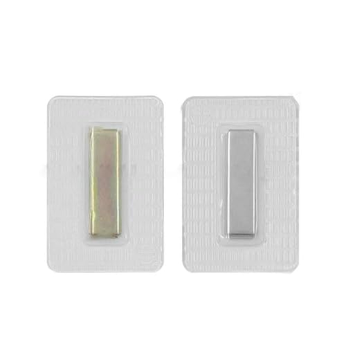 5 Paar unsichtbare, versteckte Metall-Magnetdruckknöpfe aus PVC, unsichtbarer Näh-Magnetverschluss für Handtaschenkleidung, 27 x 8 x 2,5 mm (quadratisch) von AYHTUD