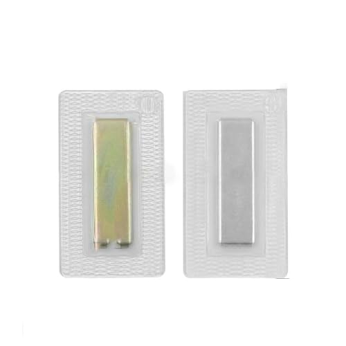 5 Paar unsichtbare, versteckte Metall-Magnetdruckknöpfe aus PVC, unsichtbarer Näh-Magnetverschluss für Handtaschenkleidung, 32 x 10 x 2,5 mm (quadratisch) von AYHTUD