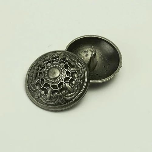 5 Stück/Beutel Neue Kleidung Retro Mantel Metallknöpfe Anzug Herren und Damen Kleiner Anzug Geprägte Knöpfe-Silbergrau-18,0 MM 5 Stück/Beutel Neue Kleidung Retro Mantel Metallknöpfe Anzug Herren und Damen Kleiner Anzug Geprägte Knöpfe-Silbergrau-18,0 MM von AYHTUD