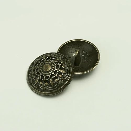 5 Stück/Packung 18 mm – 25 mm Neue Retro-Jacke für Herren und Damen, kleine Anzüge, geprägte Metallknöpfe-Bronze-25,0 mm 5 Stück/Packung 18 mm – 25 mm Neue Retro-Jacke für Herren und Damen, kleine Anzüge, geprägte Metallknöpfe-Bronze-25,0 mm von AYHTUD