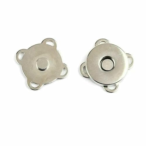 5 Stück 10/14/18 mm Magnetverschlüsse für Geldbörsen, Handtaschen, Metallknöpfe, DIY-Geldbörsen, Basteltaschen, Teile, Zubehör, Farbauswahl, Silber, 14,0 mm 5 Stück 10/14/18 mm Magnetverschlüsse für Geldbörsen, Handtaschen, Metallknöpfe, DIY-Geldbörsen, Basteltaschen, Teile, Zubehör, Farbauswahl, Silber, 14,0 mm von AYHTUD