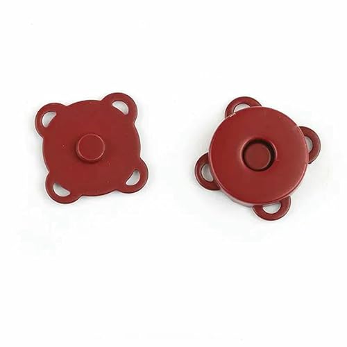 5 Stück 10/14/18 mm Magnetverschluss für Geldbörse, Handtasche, Metallknopf, DIY-Geldbörse, Basteltaschen, Teile, Zubehör, Farbauswahl, Weinrot, 18 mm 5 Stück 10/14/18 mm Magnetverschluss für Geldbörse, Handtasche, Metallknopf, DIY-Geldbörse, Basteltaschen, Teile, Zubehör, Farbauswahl, Weinrot, 18 mm von AYHTUD