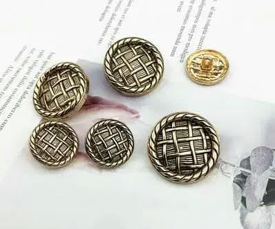 5 Teile/los 17-25mm runde metallknopf pullover windjacke taste mantel wollanzug retro mantel dekorative knöpfe C330-A-07-17mm von AYHTUD