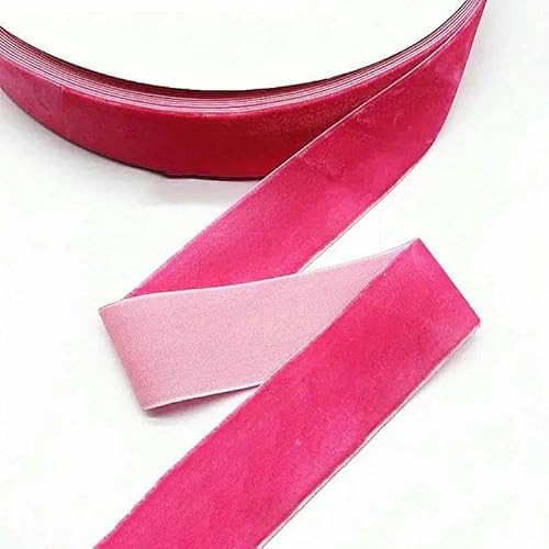 5 Yards, 1 cm breite Samtbandrolle zum Basteln, Heimwerken, weich, luxuriös, perfekt zum Verpacken, Nähen, Verzieren – Rose – 1 cm, 5 Yards 5 Yards, 1 cm breite Samtbandrolle zum Basteln, Heimwerken, weich, luxuriös, perfekt zum Verpacken, Nähen, Verzieren – Rose – 1 cm, 5 Yards von AYHTUD