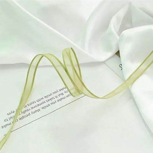 5 Yards, grüne Serie, Chiffon-Samtband für selbstgemachte Haarschleifen, Hüte, Dekoration, Kleidung, Nähen, Bastelzubehör, Organzaband, Stil B, 10 mm, 5 Yards 5 Yards, grüne Serie, Chiffon-Samtband für selbstgemachte Haarschleifen, Hüte, Dekoration, Kleidung, Nähen, Bastelzubehör, Organzaband, Stil B, 10 mm, 5 Yards von AYHTUD