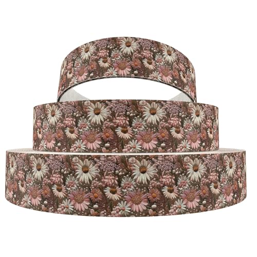 5 Yards/Rolle, Ripsband mit nachgemachter Stickerei, Blüten- und Sonnenblumen-Print, für selbstgemachte Haarschleifen, Geschenkpapier, Hochzeitsfeier-Dekoration, 1237269, 38 m 5 Yards/Rolle, Ripsband mit nachgemachter Stickerei, Blüten- und Sonnenblumen-Print, für selbstgemachte Haarschleifen, Geschenkpapier, Hochzeitsfeier-Dekoration, 1237269, 38 m von AYHTUD