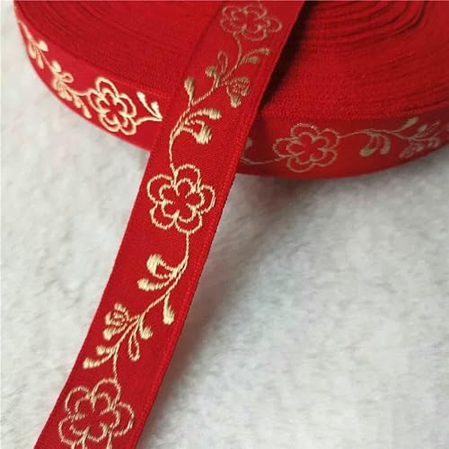 5 Yards 10–25 mm Glitzer-Jacquardband mit glänzenden Blumen für DIY-Haarschmuck, Röcke, Haustierhalsbänder, Zubehör – 13 20 mm – 50 Yards 5 Yards 10–25 mm Glitzer-Jacquardband mit glänzenden Blumen für DIY-Haarschmuck, Röcke, Haustierhalsbänder, Zubehör – 13 20 mm – 50 Yards von AYHTUD