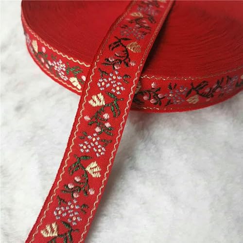 5 Yards 10–25 mm Glitzer-Jacquardband mit glänzenden Blumen für DIY-Haarschmuck, Röcke, Haustierhalsbänder, Zubehör – 40 25 mm – 50 Yards 5 Yards 10–25 mm Glitzer-Jacquardband mit glänzenden Blumen für DIY-Haarschmuck, Röcke, Haustierhalsbänder, Zubehör – 40 25 mm – 50 Yards von AYHTUD