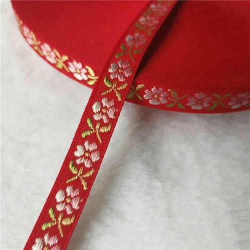 5 Yards 10–25 mm glitzerndes, glänzendes Jacquardband mit Blumen für DIY-Haarschmuck, Röcke, Haustierhalsbänder, Zubehör-08 13,0 mm-50 Yards 5 Yards 10–25 mm glitzerndes, glänzendes Jacquardband mit Blumen für DIY-Haarschmuck, Röcke, Haustierhalsbänder, Zubehör-08 13,0 mm-50 Yards von AYHTUD