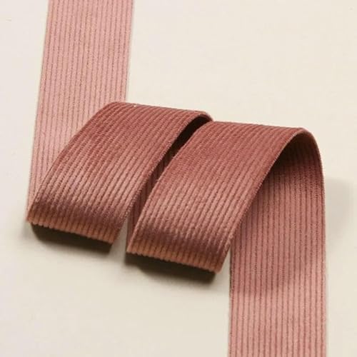 5 Yards Flauschband 25MM 35MM Cordband für Haarschleifen DIY Basteln Handgefertigte Accessoires M2021092701-011-Breite 25MM von AYHTUD