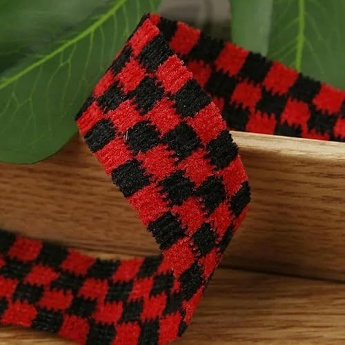 5 Yards Plüsch-Schachbrett-Gitterbänder für DIY-Bastelarbeiten, Kopfbedeckungen, Geschenkpakete, Zubehör, Kleidung, Hüte, Nähbesätze, Materialien, 9–16 mm 5 Yards Plüsch-Schachbrett-Gitterbänder für DIY-Bastelarbeiten, Kopfbedeckungen, Geschenkpakete, Zubehör, Kleidung, Hüte, Nähbesätze, Materialien, 9–16 mm von AYHTUD