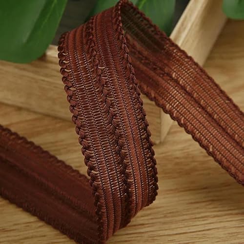 5 Yards Springstreifen Hohlband für Heimwerkerarbeiten, Schleifen, Kopfbedeckungen, Paketzubehör, Kleidung, Hüte, Nähbesätze, Materialien-Kaffee-40mm 5 Yards Springstreifen Hohlband für Heimwerkerarbeiten, Schleifen, Kopfbedeckungen, Paketzubehör, Kleidung, Hüte, Nähbesätze, Materialien-Kaffee-40mm von AYHTUD