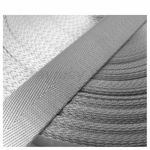 5 m, 20–50 mm Breite, Nylonband, Gurtband, Rucksackband zum Umreifen von Bindegewebe, Nähzubehör, Grau, 20 mm 5 m, 20–50 mm Breite, Nylonband, Gurtband, Rucksackband zum Umreifen von Bindegewebe, Nähzubehör, Grau, 20 mm von AYHTUD
