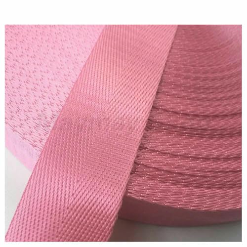 5 m, 20–50 mm Breite, Nylonband, Gurtband, Rucksackband zum Umreifen von Bindegewebe, Nähzubehör, Pink, 32 mm von AYHTUD
