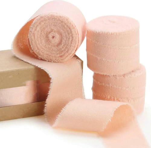 5 m/Rolle, ausgefranstes Seidenband, knitterige Baumwolle, handgefertigt, zerrissen, für Hochzeitsfeiern, Blumenstrauß, Verpackungsdekorationen, DIY-Bastelarbeiten, 12–5 Met 5 m/Rolle, ausgefranstes Seidenband, knitterige Baumwolle, handgefertigt, zerrissen, für Hochzeitsfeiern, Blumenstrauß, Verpackungsdekorationen, DIY-Bastelarbeiten, 12–5 Met von AYHTUD
