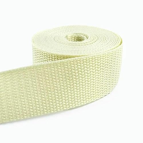 5 m 20–50 mm Nylon-Gurtbandrolle, meterweise, 1,1 mm dickes Polyesterband zum Nähen von Schlingen, Beschneiden von Schrägbändern, Zubehör – 29 Beige – 50 mm 5 m 20–50 mm Nylon-Gurtbandrolle, meterweise, 1,1 mm dickes Polyesterband zum Nähen von Schlingen, Beschneiden von Schrägbändern, Zubehör – 29 Beige – 50 mm von AYHTUD
