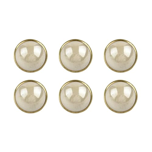 50 Stück/Set Weiß-Schwarze Perlen-Ösenknöpfe Metallrückseite 10 mm Durchmesser Nähknöpfe für Kleidungskleider DIY-Dekoration-1-Weiß 50 Stück/Set Weiß-Schwarze Perlen-Ösenknöpfe Metallrückseite 10 mm Durchmesser Nähknöpfe für Kleidungskleider DIY-Dekoration-1-Weiß von AYHTUD