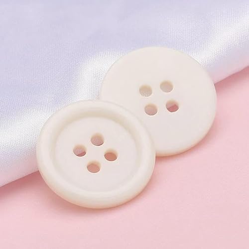 50 Stück 11,5 mm bunte 4-Loch-Knöpfe für Kinderkleidung, Hemden, runde Harzknöpfe für Handarbeiten, DIY-Nähzubehör-13–10 mm (50 Stück) von AYHTUD