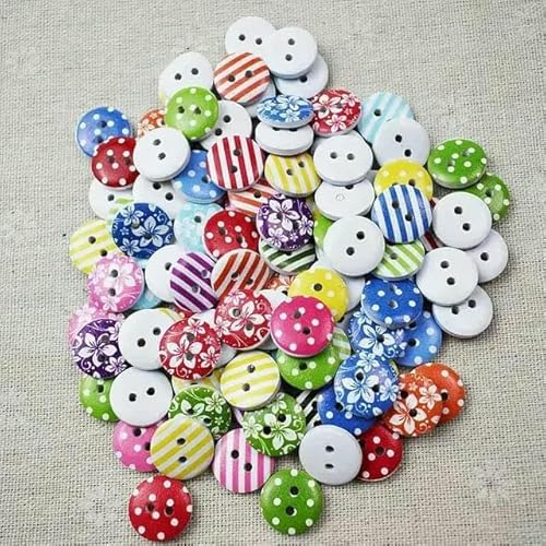 50 Stück 15 mm 2-Loch-Knopf Farbdruck Runde Holzknöpfe Nähen Scrapbooking Dekor Kartenherstellung DIY-Knöpfe für Kleidung-C13-15 mm 50 Stück 15 mm 2-Loch-Knopf Farbdruck Runde Holzknöpfe Nähen Scrapbooking Dekor Kartenherstellung DIY-Knöpfe für Kleidung-C13-15 mm von AYHTUD