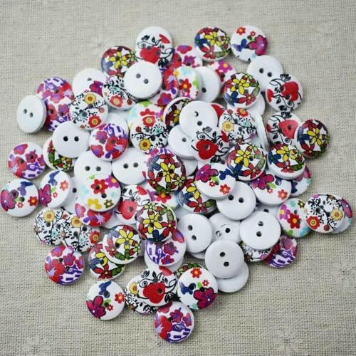 50 Stück 15 mm 2-Loch-Knopf Farbdruck Runde Holzknöpfe Nähen Scrapbooking Dekor Kartenherstellung DIY-Knöpfe für Kleidung-C19-15 mm 50 Stück 15 mm 2-Loch-Knopf Farbdruck Runde Holzknöpfe Nähen Scrapbooking Dekor Kartenherstellung DIY-Knöpfe für Kleidung-C19-15 mm von AYHTUD